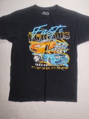 Vtg NWT Mens / Women’s Fast And Furious Black T Shirt Medium 100% Cotton